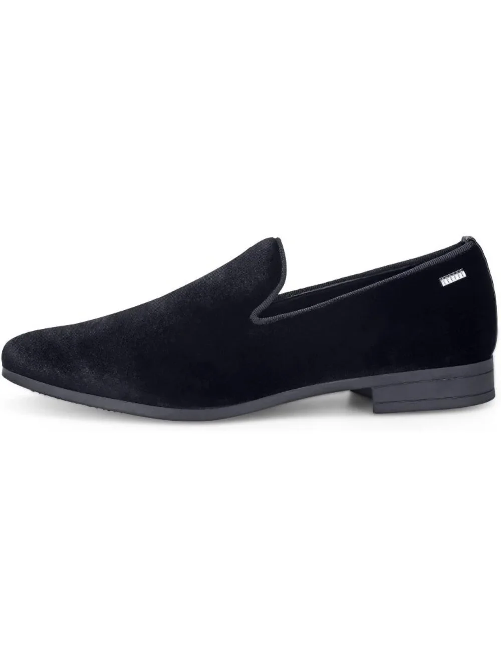 UUBARIS Men's Black West Velvet Loafers Slip On Tuxedo Fashion Style Shoes